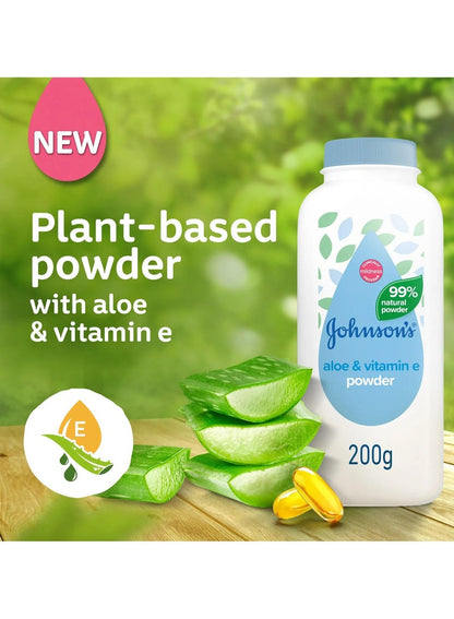 Johnson'S Baby Aloe & Vitamin E Powder 200G
