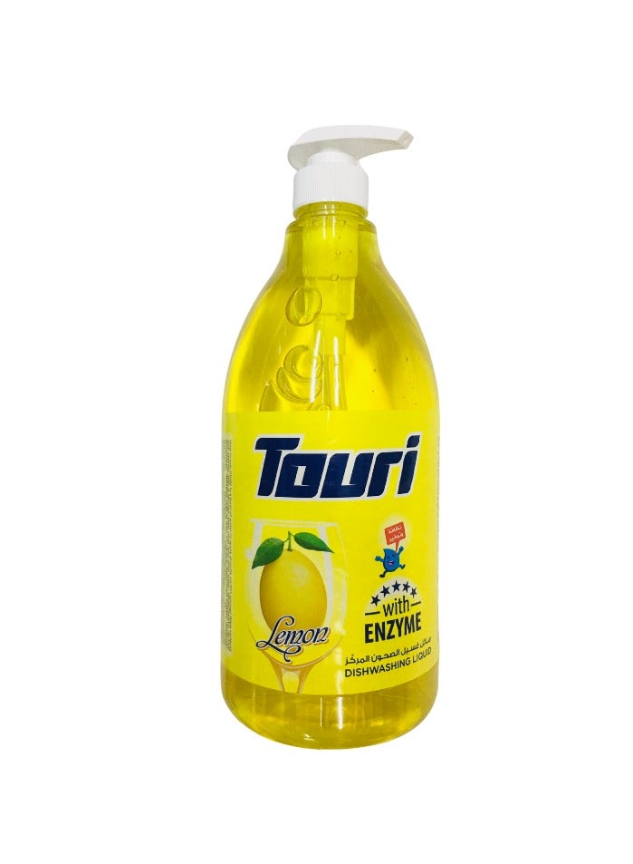 Touri Dishwashing Liquid Enzyme Lemon 1500 ML