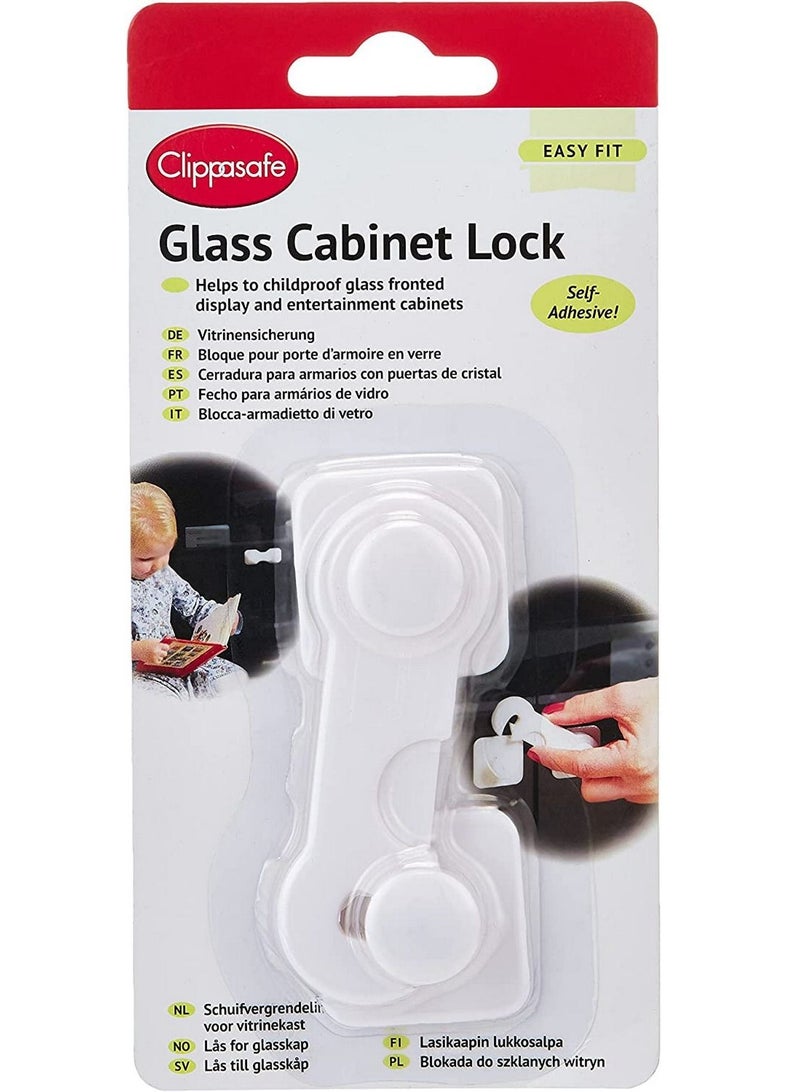 Clippasafe Glass Cabinet Lock for Child Safety