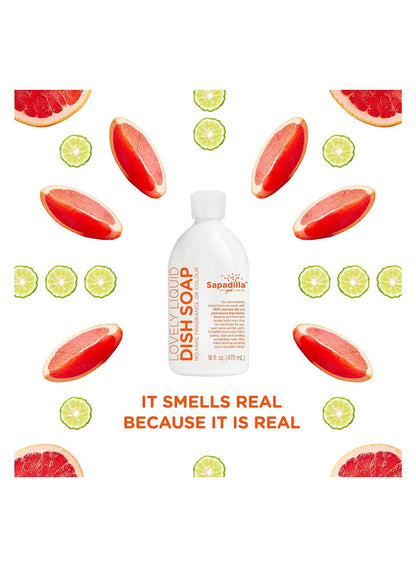 Sapadilla Liquid Dish Soap Grapefruit & Bergamot