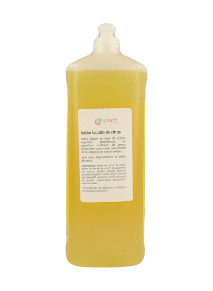 SONETT Citrus Hand Soap 1 Liter - Eco-Friendly Clean