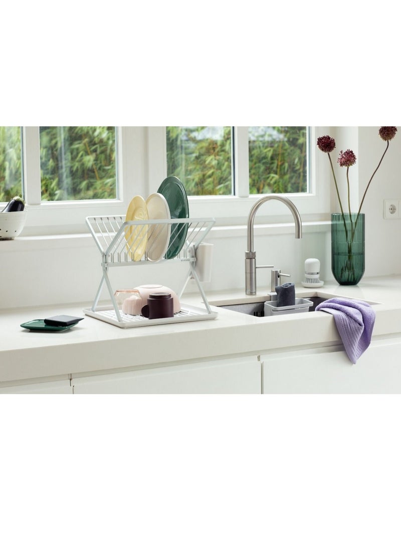 Brabantia Foldable Dish Drying Rack - Light Grey