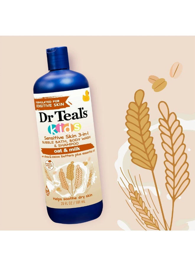 Dr Teal's Kids 3 In 1 Bath Wash Shampoo