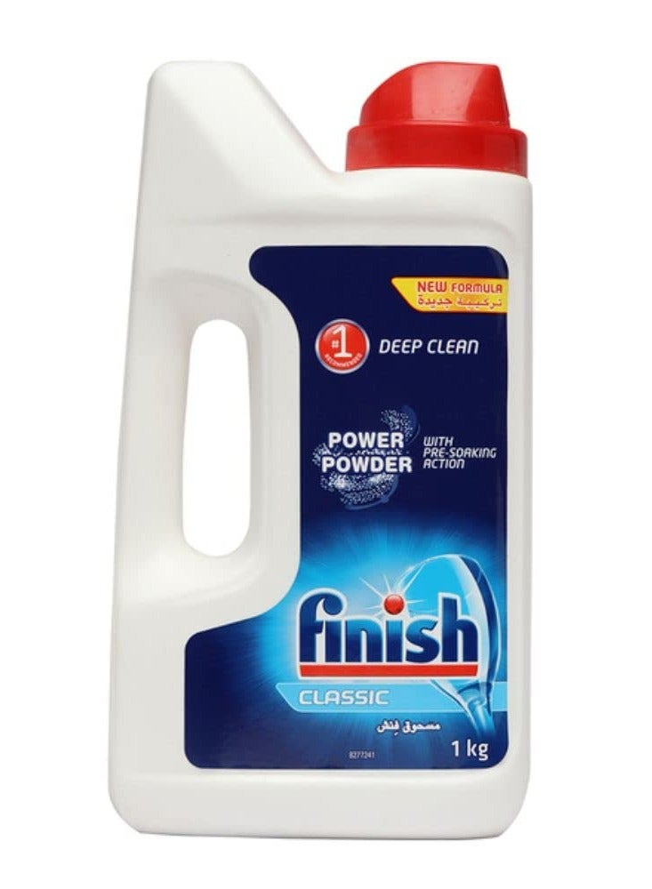 Finish Classic Powder 1 Kg - Premium Dishwasher Detergent