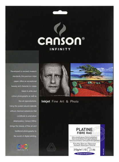CANSON Infinity Platine Fibre Rag A4 Glossy Paper