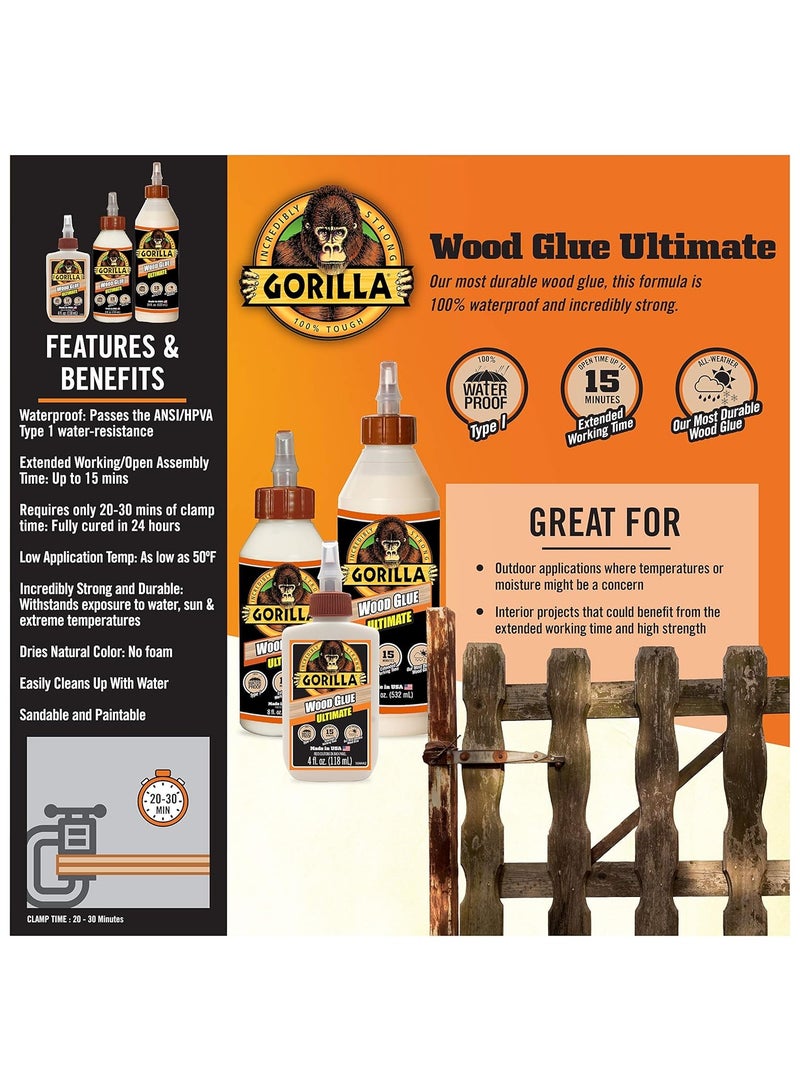 Gorilla Ultimate Wood Glue 532 ML