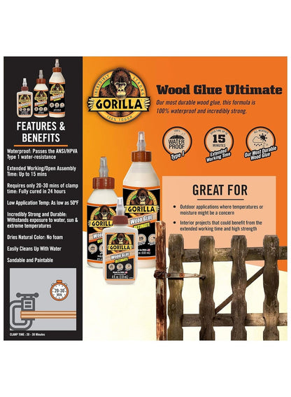 Gorilla Ultimate Wood Glue 532 ML