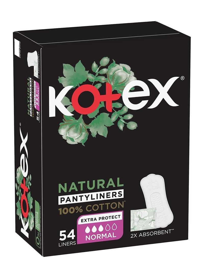 Kotex Natural Pantyliners Normal - Premium Quality Comfort