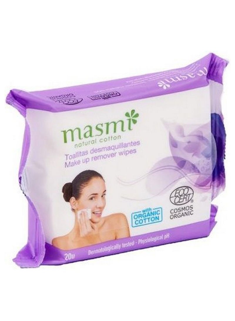 Masmi Makeup Remover Wipes 20 Pack