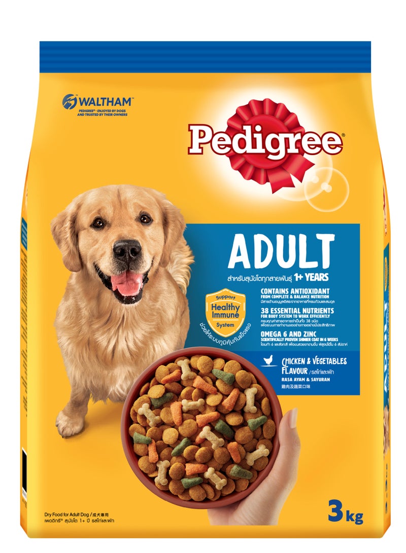 Premium Pedigree Chicken & Vegetable Food 3 Kg