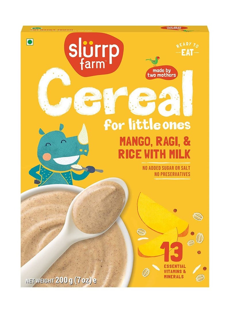Slurrp Farm Mango Ragi & Rice Cereal for Little Ones