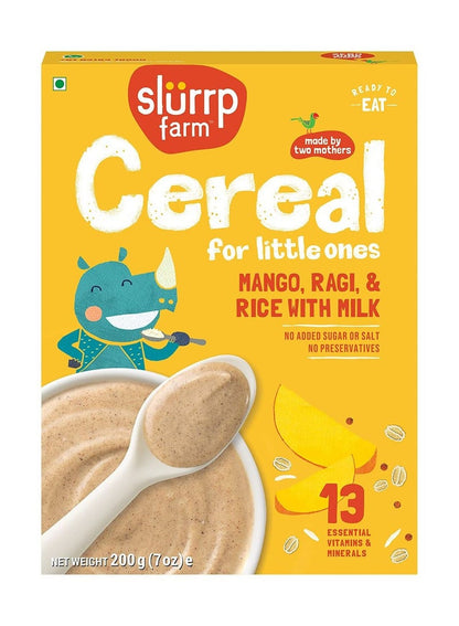 Slurrp Farm Mango Ragi & Rice Cereal for Little Ones