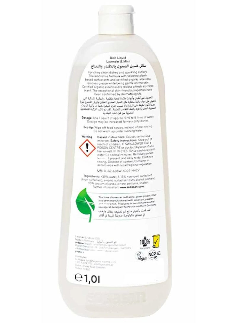Sodasan Dish Liquid Lavender & Mint 1L