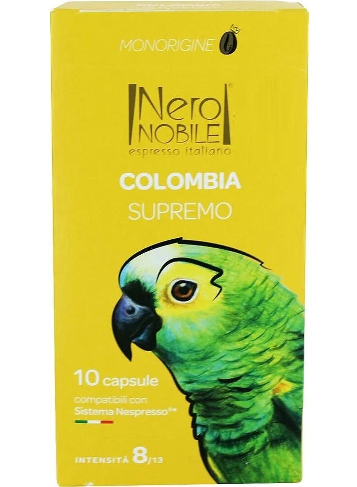 Nero NOBILE Espresso Italiano Colombian Coffee Capsules