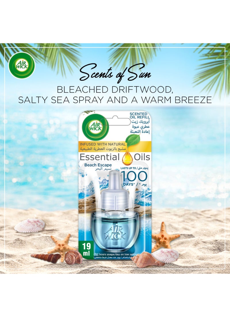 Air Wick Essential Oil Diffuser Refill, Beach Escape