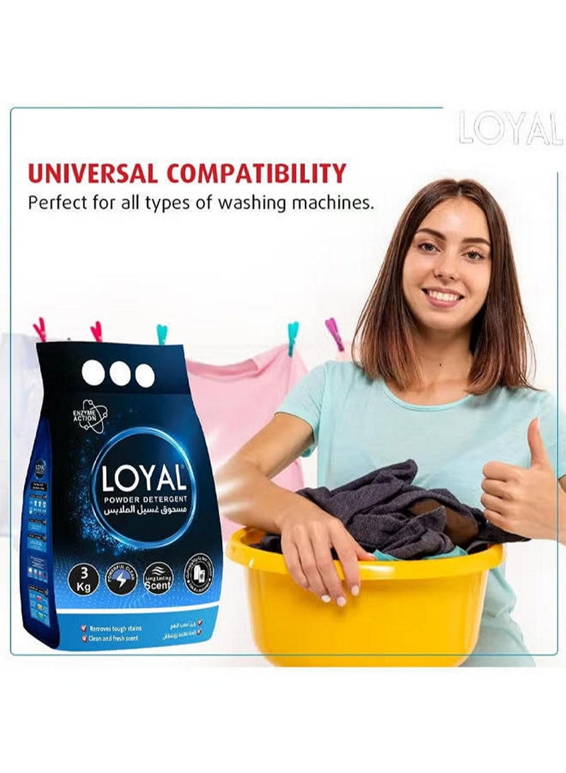 Loyal Powder Detergent 3Kg - Long-Lasting Scent