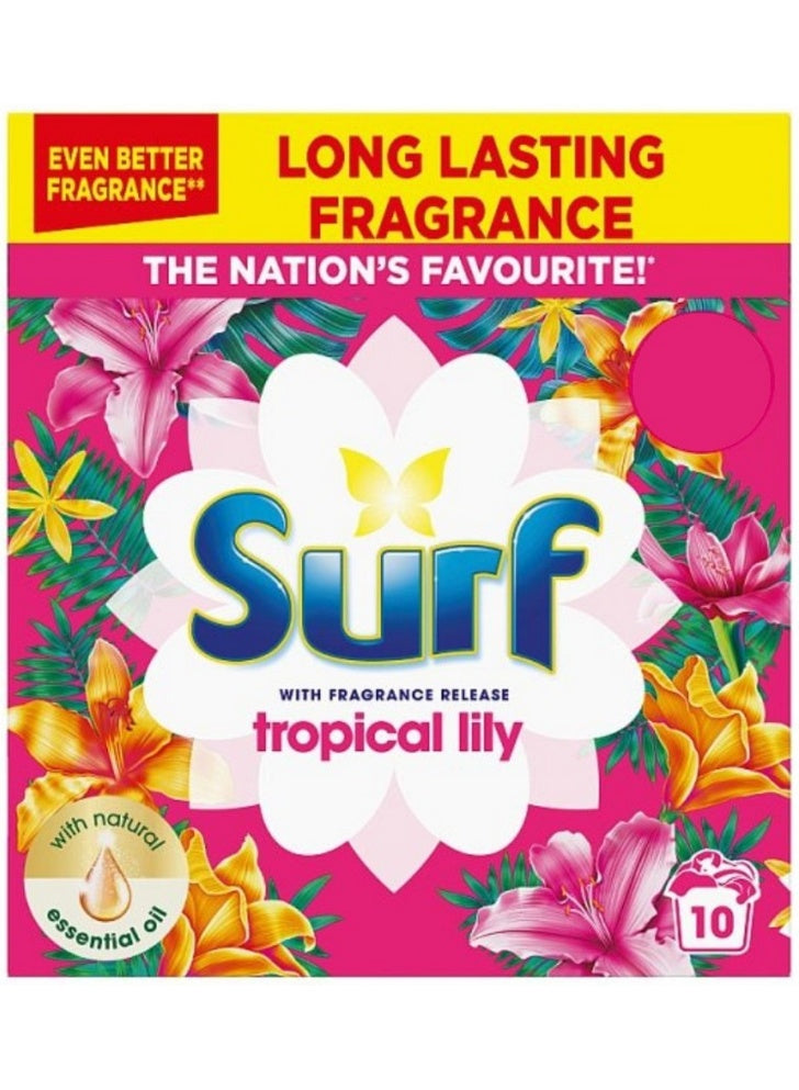 500g wash, cool dry, dry place, every wash, laundry detergent, laundry powder, lily 500g, note keep, stain removal, surf, tropical lily, tropical lily 500g, wash key, washes tropical, washes tropical lily