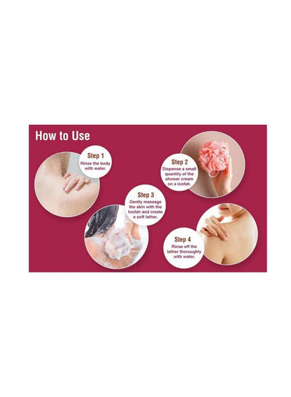 Fruiser Shower Cream Rose Milk with Pomegranate 1000 Ml