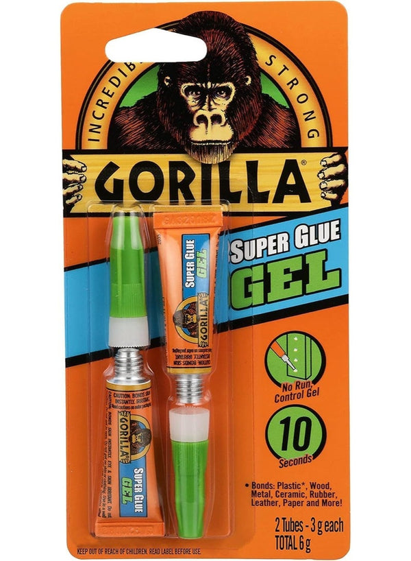Gorilla Super Glue Gel 2 Pack - Premium Adhesive