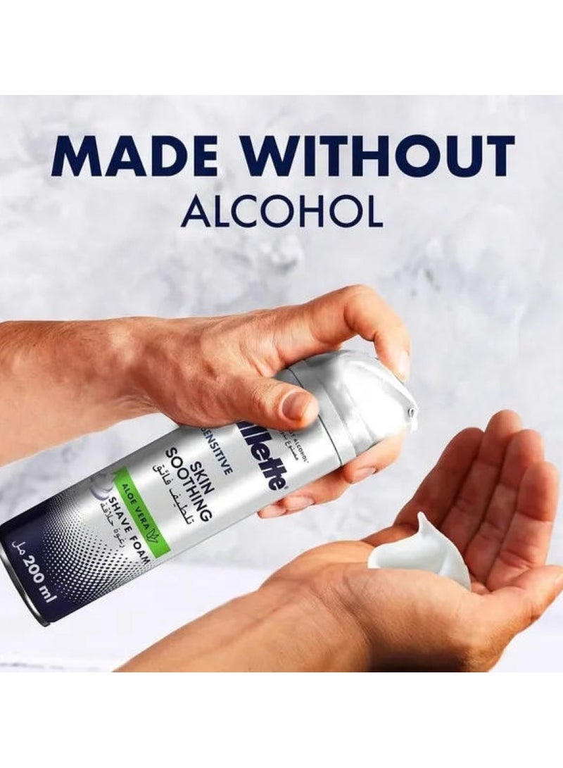 Gillette Sensitive Skin Soothing Shaving Foam 200 ML
