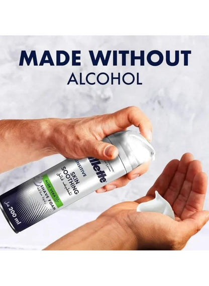 Gillette Sensitive Skin Soothing Shaving Foam 200 ML