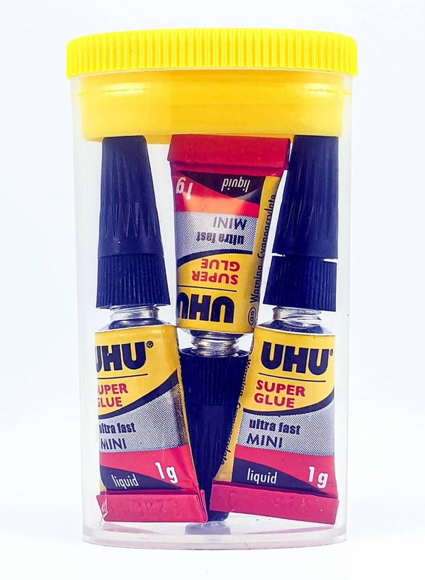 UHU Super Glue Mini Pack 1G x 3