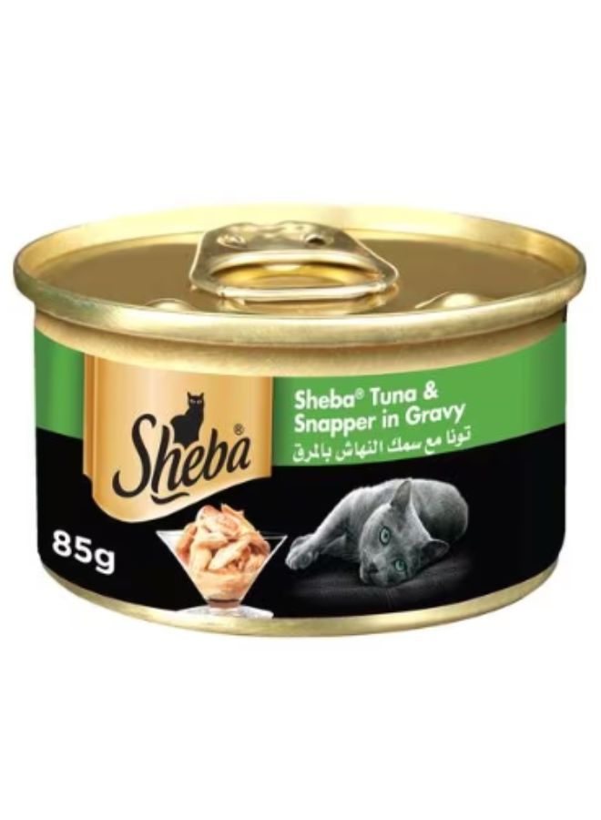Sheba Deluxe Tuna & Snapper Cat Food 85g