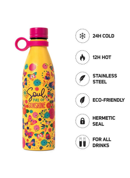 Legami Hot & Cold Vacuum Bottle 800 ML Butterfly