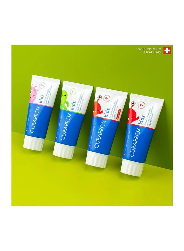 CURAPROX Kids Children Watermelon Toothpaste Fluoride Protection Fruity Flavour Gentle On Teeth & Gums 6 Years+ 60 ML