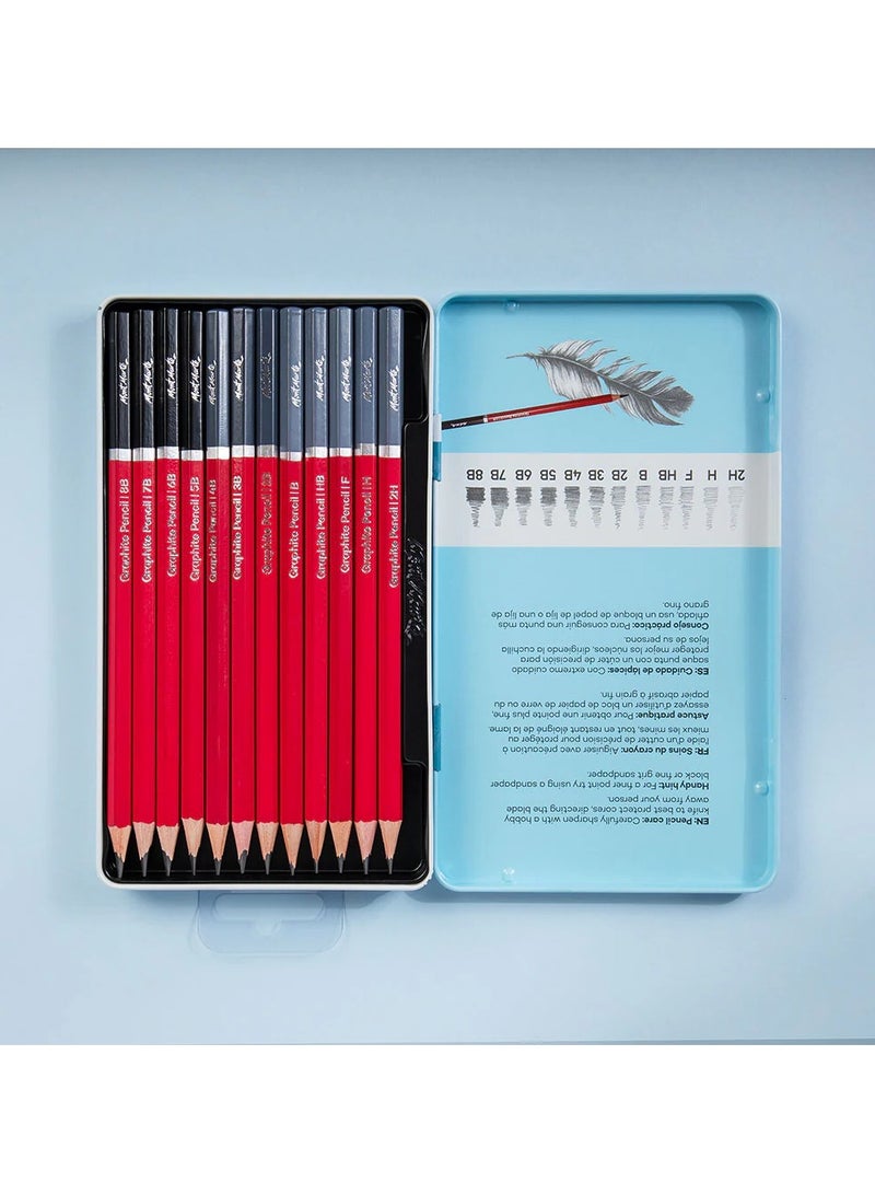 Mont Marte Signature Graphite Pencils 12Pc