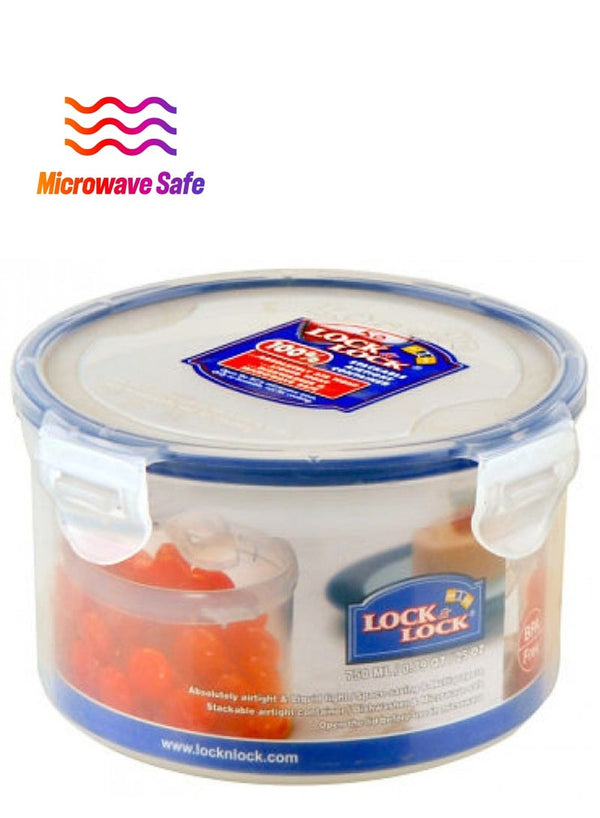 LocknLock Round Food Container Clear/Blue