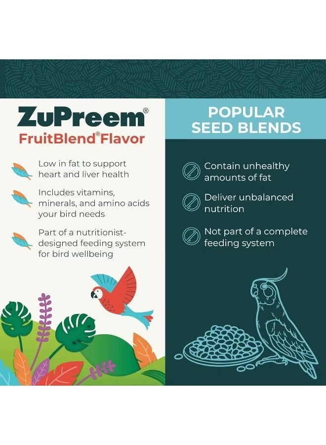 ZuPreem FruitBlend Parrot Food for Large Birds