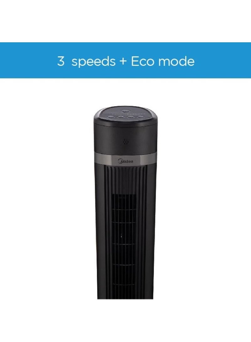 Midea Tower Fan with Remote Control - Black