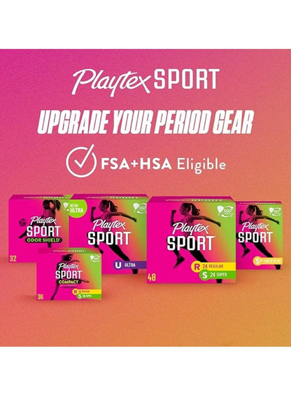 Playtex Sport Tampons Regular Unscented - 18 Pieces