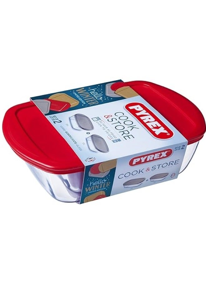 PYREX 2-Piece Cook & Store Container Set