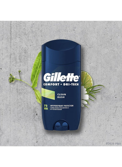 Gillette Comfort + Dri-Tech Deo Clean Rush 96 G