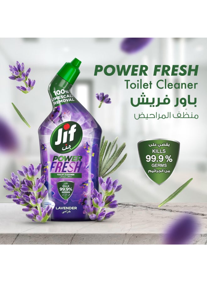 Jif Power Fresh Toilet Cleaner Lavender 750ml