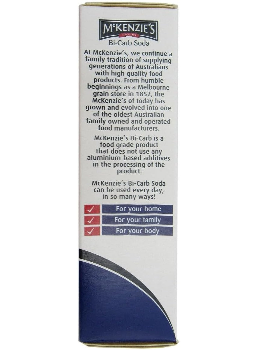 baking soda, baking soda 250g, bins drains, carb baking, carb baking soda, cleans dirty, ease removes, food pet, grease dirt, laundry care, mckenzie s, remove tough, removes food, soda 250g, tough stains