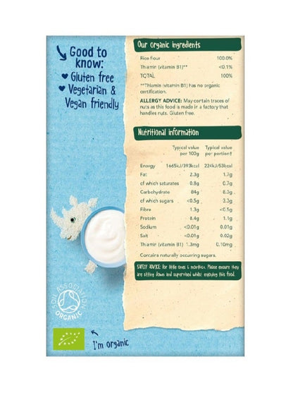 Organix Organic Baby Rice 100g for Weaning