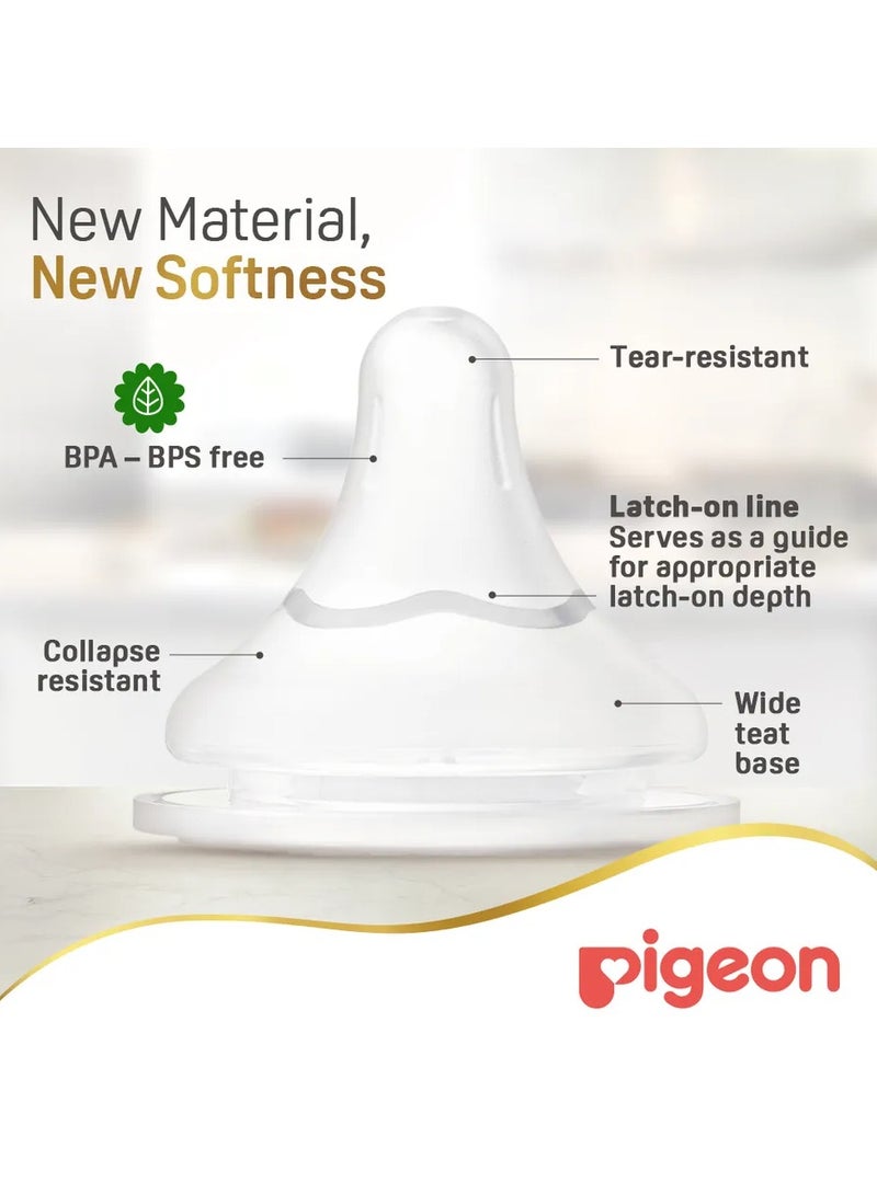 Pigeon Softouch Wide Neck Nipples Small Pack of 2