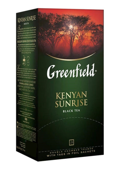 Kenyan Sunrise Black Tea 25 Tea Bags Greenfield