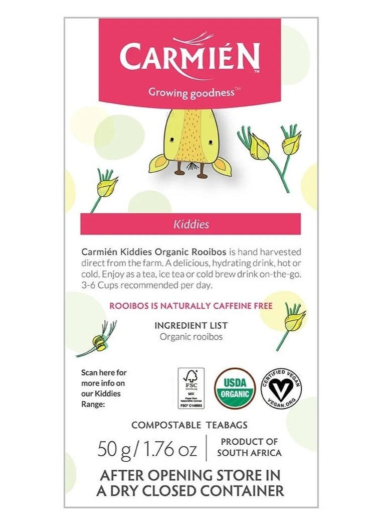 Carmién Organic Rooibos Tea - Caffeine-Free Herbal Delight