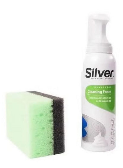 Silver Universal Cleaning Foam with Sponge 125 ML