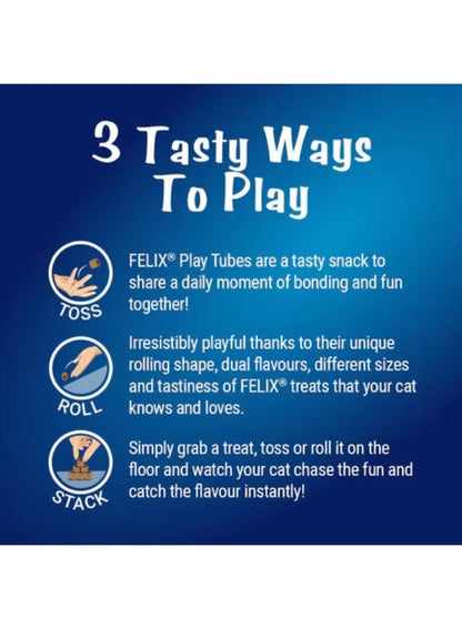 Purina Felix Play Tubes Tuna & Crab Cat Treats