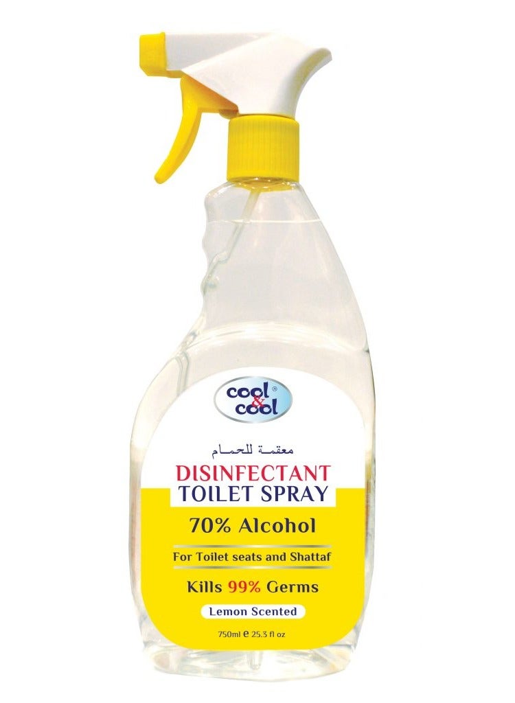 Cool & Cool Lemon Scented Disinfectant Spray 750 ML