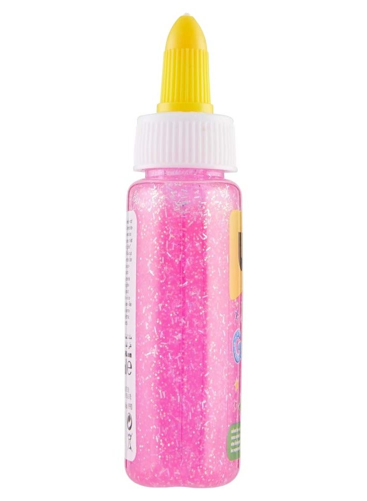 UHU Glitter Glue Pink Bottle 88.5 ML