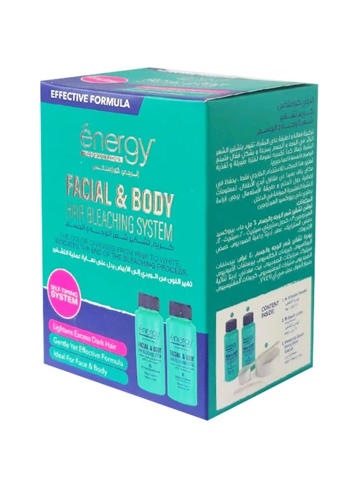 Facial and Body Hair Bleaching System - ENERGY COSMETICS