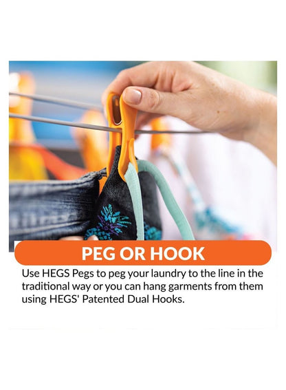 Hegs Cloth & Laundry Hanging Clips 18 Pcs Pack