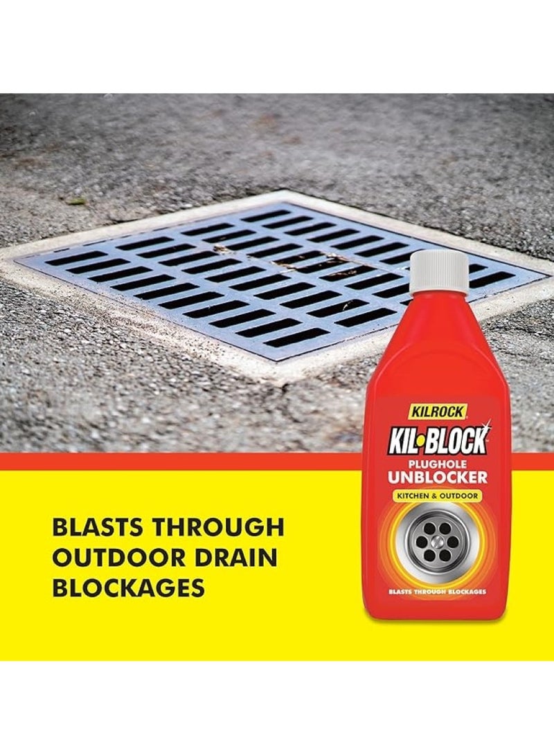 KILROCK Kil Block Plughole Unblocker 500 ML
