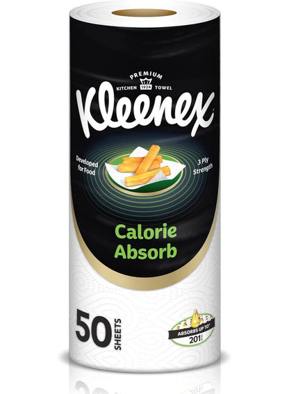 Kleenex Calorie Absorb Kitchen Towel – 50 Sheets